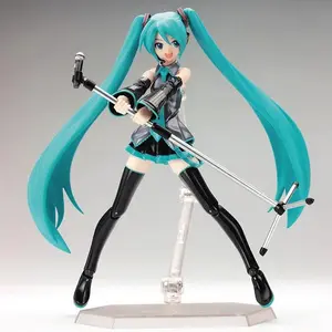 Anime Hatsune Miku Action Figures Movable Joints Contain The Props Desktop Decoration Collection PVC Model Toys Kids Gifts
