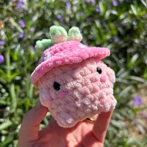 Pink Strawberry Mini Mushie