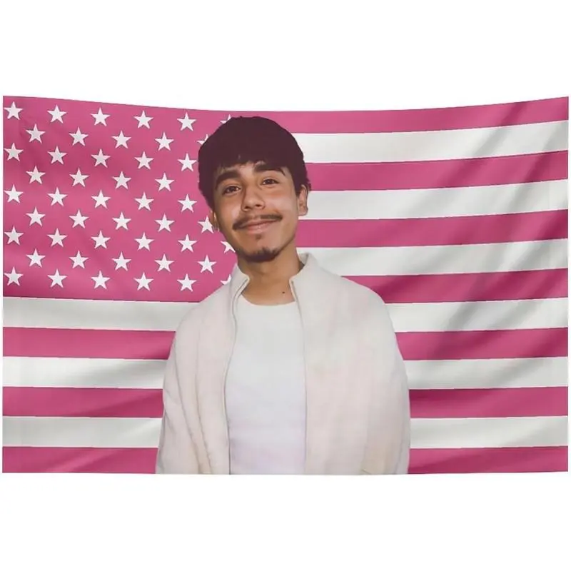 Ivan Star America Pink Cornejo Flag Wall Tapestry wall tapestry poster for college dorm cave bedroom living room office party decoration gift 40in*60in Tapestry 40X30In (102X76Cm)