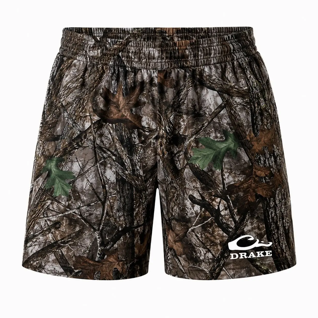Drake Men's Woodland Camo Hunting Shorts – Quick Dry Outdoor Performance Shorts