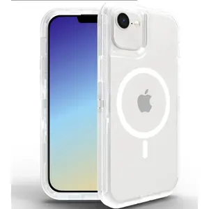 Entronix Case for iPhone 16E [Magnetic-Compatible] - Triple-Layer Clear Heavy Duty Cover Protection Protective Wireless Dustproof Handle Smartphone