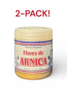 (2-PACK) Flores de Árnica - 3.5 oz (100g) Cosmetic Ointment | Pomada de Flores de Árnica: 100 gramos(3.5oz)