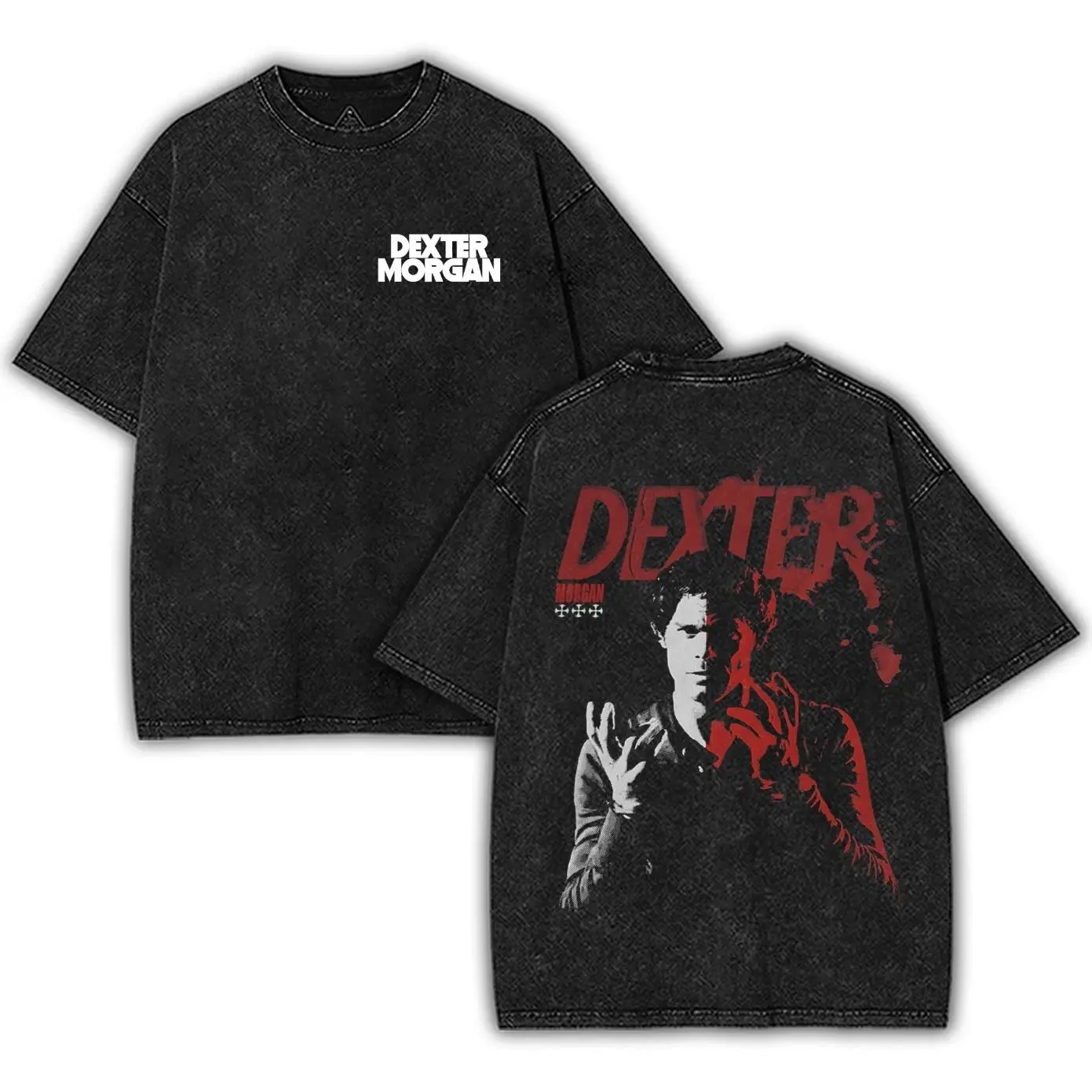 Dexter Morgan Movie Shirt Oversize Washed Tshirt Heavyweight Cotton Streetwear graphic vintage tees, Bay Harbor Butcher TV Show Tee, Vintage graphic tee Crime Thriller dexxter tonight Shirt