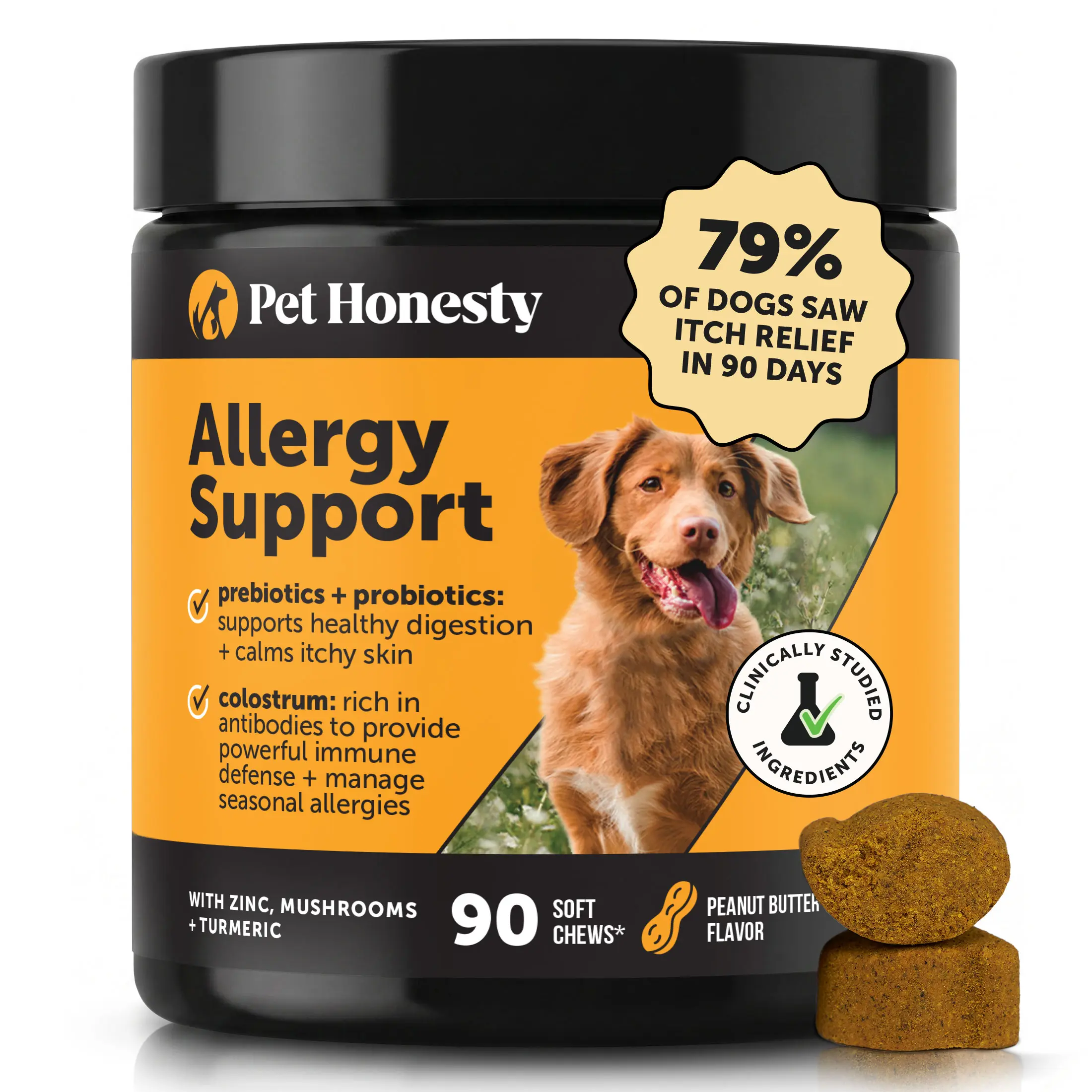 Allergy Support Chews for Dogs (Peanut Butter Flavor) Allergy Support Chews for Dogs (Peanut Butter Flavor)
