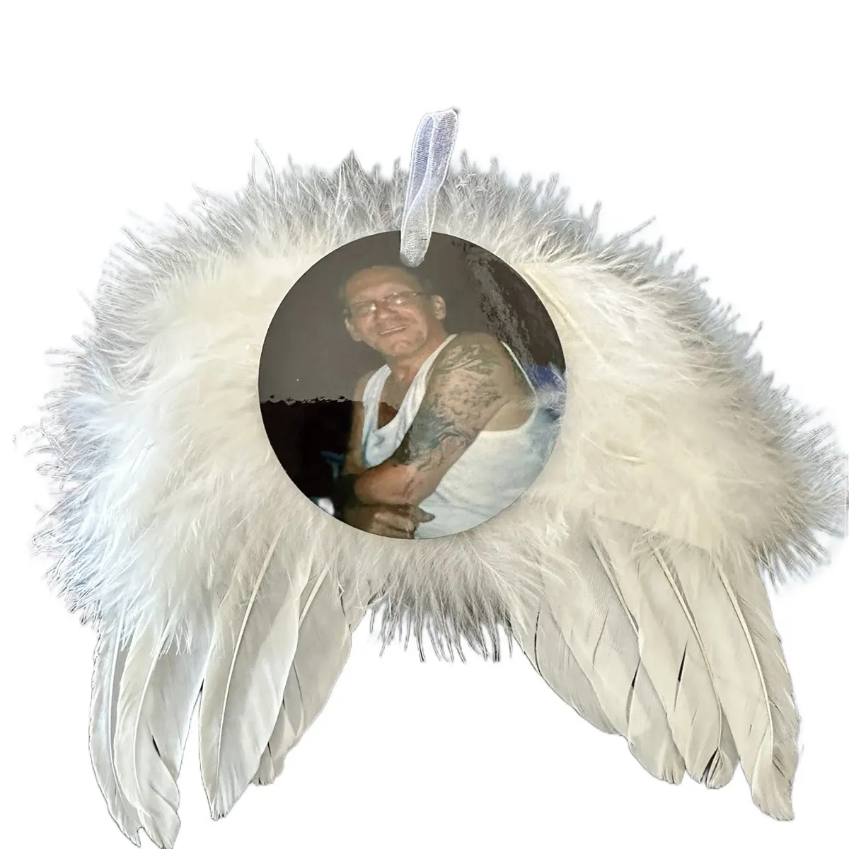 Sublimated Angel wings ornament