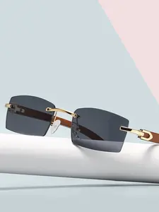 Unisex Retro Square Sunglasses, Fashion Classic Style, Uv400 Protection, Bold Eye Protection, Suitable for All Seasons