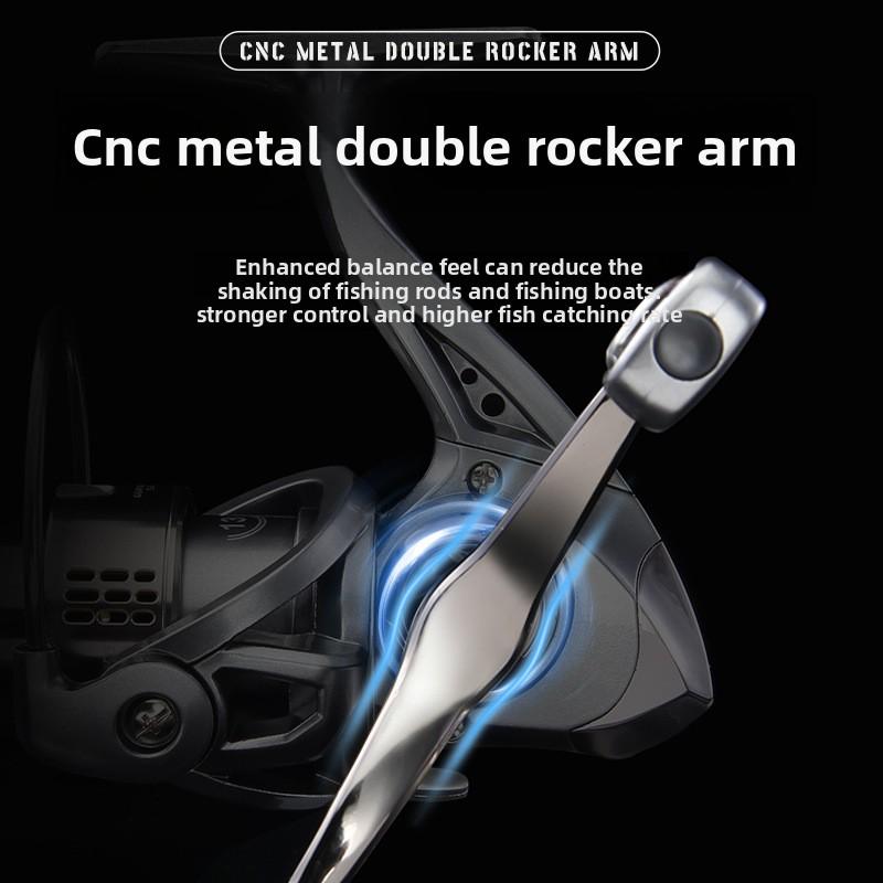 Luya spinning wheel Stella double rocker arm fishing wheel long throw fish wheel Chromium Casting Fishing Reel