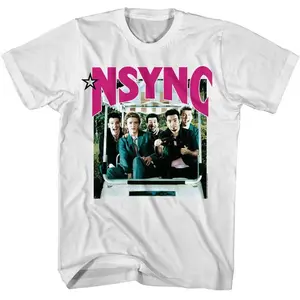 NSYNC Shirt Golf Cart Boy Band Pop Music Tees