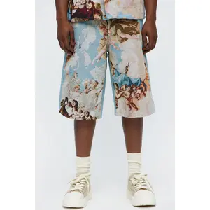 Baggy Angels Tapestry Short - Blue/combo