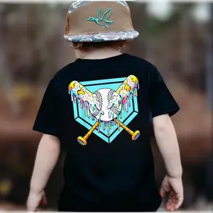 Youth and Adult Baseball Drip For Boys Ice Cream Drip Youth Boys Baseball T-Shirt, Kidswear, Soft Tops for kids, toddler boy, Toddler graphic tees, Family Matching Shirt, Kids Car Birthday Shirt