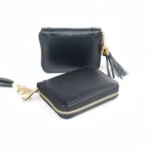 HolidayHaul Women's & Men's Durable Retro Short Multi-function Credit Card Holder & Coin Purse Wallet Stylish Lightweight Carry Practical Hidden Carry Ladies Clutch Compact Perfect Gift