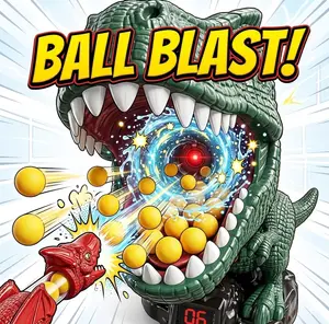 Dinosaur Shooting Game Toys [Brand] for Kids 3+ Moving T-Rex Target with Foam Blasters for Indoor Play