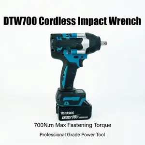 Makita DTW700 Impact Wrench, 700Nm Torque, 0-2700IPM for Heavy-Duty Fastening tool kit set Cordless Drill Household machine power brushless diy garage use great gift workshop repair work