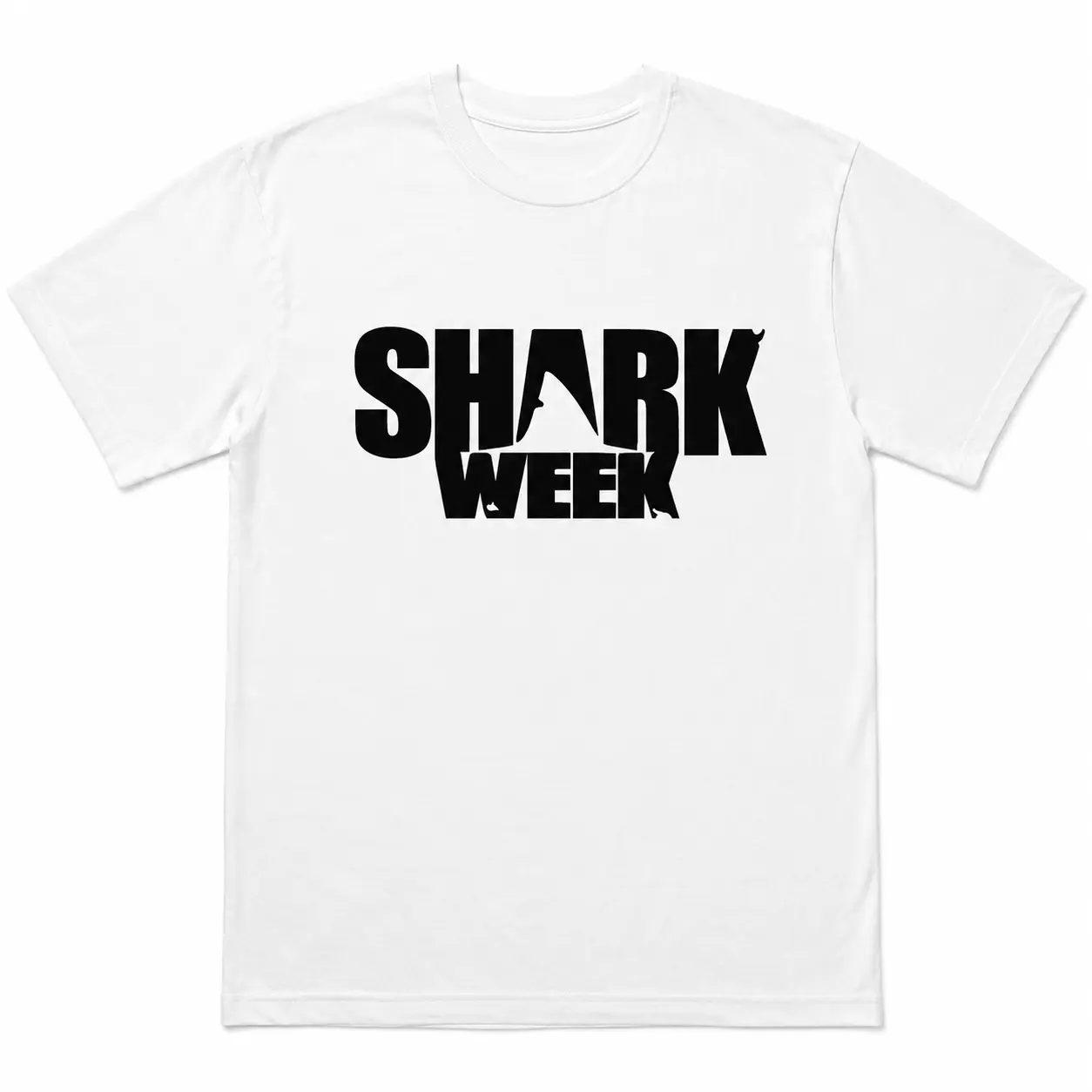 Women's Cotton Fabric Round Neck Printed T-Shirt - Save the Sharks Apparel, Everyday Fit Beach Top