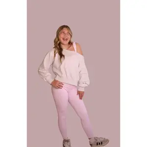 Pink Gingham Aligned Performance Leggings