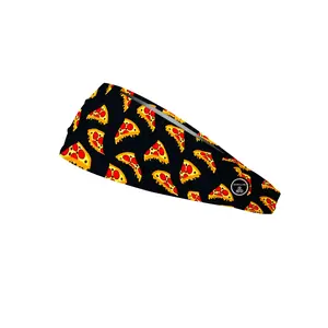 RAVEbandz The Pro - Wide Stretch Headband (Pizza)