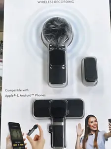 Wireless Microphone for iPhone iPad and Android Phone,  Wireless Lavalier Lapel Mic with Noise Reduction, Plug and Play Mini Microphone for Video Recording Interview Podcast YouTube TikTok Vlog