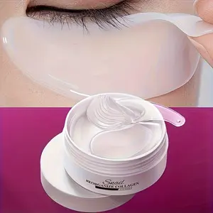 Snail Reorganize Collagen Eye Mask- Hypoallergenic, Moisturizing Eye Patch for Light Beige Types, Glycerin-Enriched for Hydrating and Nourishing, 1 Box of 60pcs(30 Pairs), Allergy-Friendly Eye Care, Moisturize, Under Eye Patches