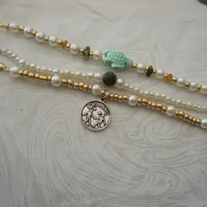 Zodiac Bracelet - Gold Beaded with Pearl Accents Custom Astrology Charm Bracelet Dainty Layering Jewelry Personalized Gift Gemini