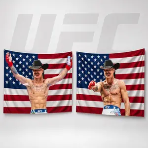 Diego Lopes UFC White House Tapestry, UFC MMA Fighters Tapestry, Ultimate Fighting Championship Fan US Flag, Combat Sports UFC Champions Inspired Sportdecor, Gift for Him, MMA Fan Tapestry Home Decor