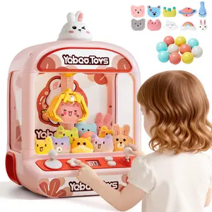Claw Machine for Kids, Mini Vending Machine with Music, Prize Dispenser Toys for Girls and Boys, Electronic Claw Game Machine for Party Birthdays, Includes 20 Mini Toys outdoorfun