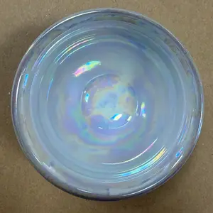 White pearl shell oily and glossy seven colored tea cup