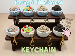 3D Printed Cereal Clicker Keychain
