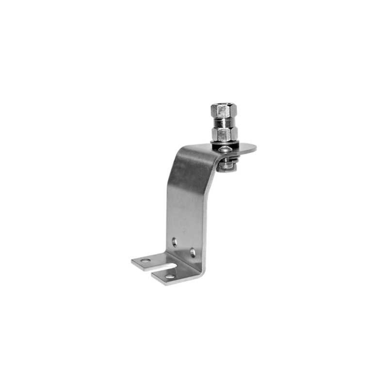 212 MAIN Heavy-Duty Stainless Steel Left-Side Hood Channel Mobile Antenna Mount Accessory - Left-Side Part, 4-Mounting Screw Holes, 1 Notched Foot, No-Drill Fit for 1999-2007 F250-F350 Pickup Trucks, Hood Channel Mount