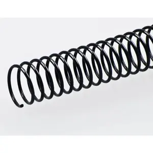 100 Pack Plastic Spiral Binding Coils, 4:1 Pitch, Spiral Binding Spines for Office Documents, Engineer Papers, Business Projects (6mm (30 Sheet Capacity))