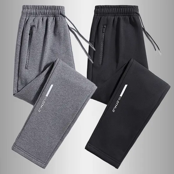 Two-piece set autumn jogger casual pants - casual sports sweatpants with elastic waistband, suitable for daily wear and fitness exercise Athletic Leggings Athletic Stretchy Material pantalones para hombre pants for men