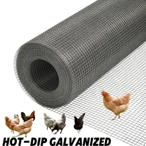 Hot Dipped Galvanized Welded Wire Mesh Heavy Duty Rust Proof Long Lasting for Construction Fencing Animal Cages Garden Support Home Projects