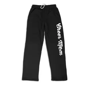 Cheerleading Fleece Sweatpants - Cheer Mom [Black/Adult X-Large] - SS