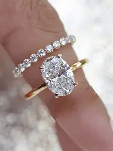 Women's Zirconia Ring Set, Elegant Stackable Design, Cubic Zirconia Rings, Stacking Ring Set, Perfect Gift for Women, Ideal for Daily Wear & Special Occasions