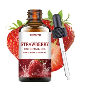 Strawberry Essential Oil, Moisturizing Nourishing Care Oil, Fresh Strawberry Scent, Alcohol-Free, Lightweight, Ideal for Massage, Bath, Daily Skincare
