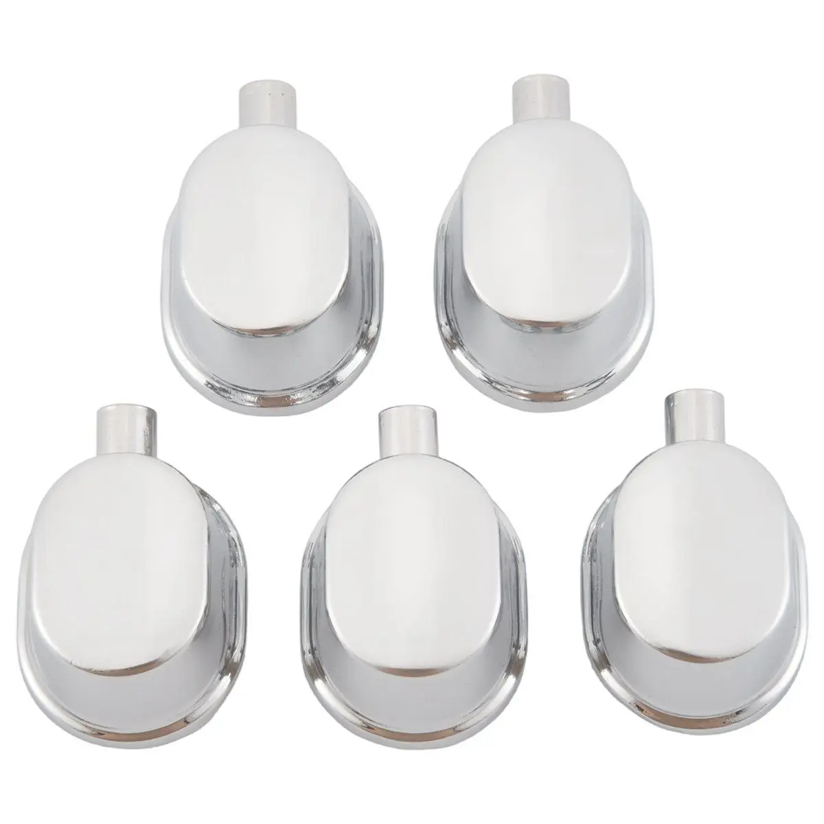 5PCS Silver Alloy Drum Kit Rectangular Claw Hook Lug Single End Drum Percussion Accessory Replacement Parts, Snare Drum, 3.7 X 2.89 X 2.45Cm