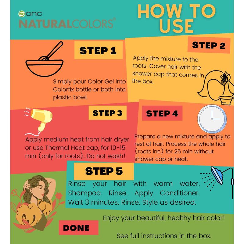 6RR Fiery Red Heat Activated Hair Dye With Organic Ingredients 120 mL / 4 fl. oz.