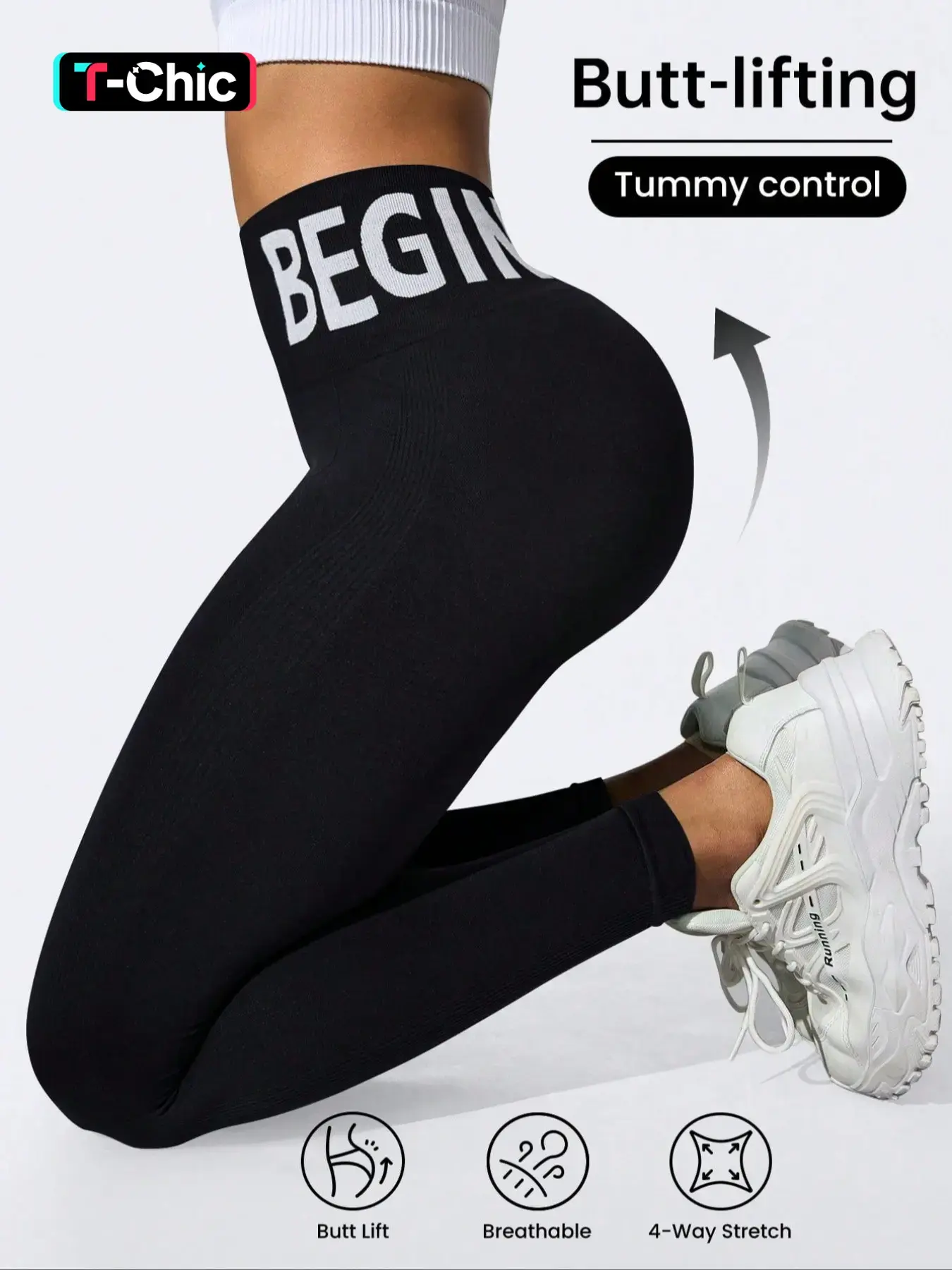 Shein Sport Studio Seamless High-Waisted Athletic Leggings, Letter Pattern Design, Sporty Style, All Seasons Wear, Women's Fitness Bottoms, Gym Sportswear Bottoms, High Stretch Bottoms, Active Leggings
