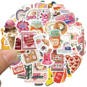 50pcs Coquette Stickers, Cute Vinyl Laptop Stickers, Waterproof Aesthetic Stickers, Sticker Pack for Girls, Water Bottles, Laptops, Phones, Guitars, Smartphone