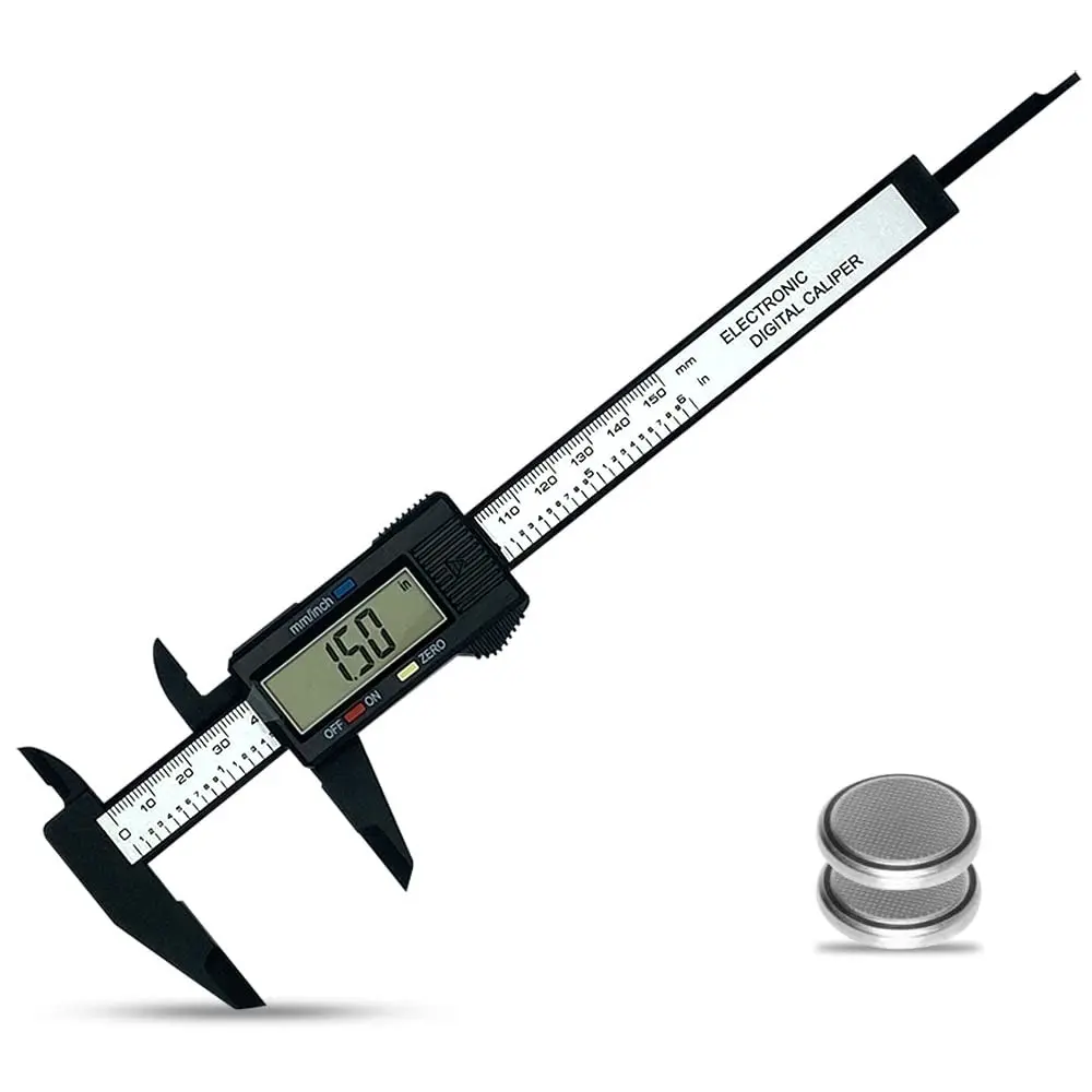 0-6 Inches Digital Caliper with Large LCD Screen and Auto-Off Feature Inch & Metric Conversion Measuring Tool Perfect for Household/DIY Measurement