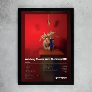 Mac Miller - Watching Movies With The Sound Off Album Art Poster Wall Decor