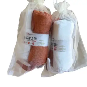 EasyClean Bamboo Washcloths 2 Bundle Sets 6 Pieces Unisex Eco-Friendly Soft & Durable Natural Cleaning Tools for Everyday Use Plain Design