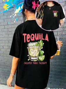 Tequila Shirt Funny Drinking Tee Gift For Tequila Lover Cheaper Than Therapy Tshirt Summer Day Drinking Shirt