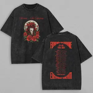 Florence The Machine Tour 2026 Inspired Shirt, Acid Wash Indie Rock Tee, Vintage Graphic T-Shirt, Fan Gift 297