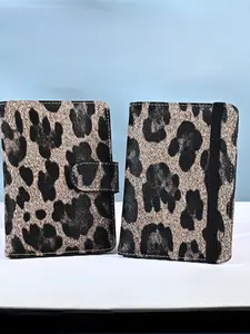 2026 New Leopard Print Passport Holder, Rfid Travel Wallet, Women's Portable Card Slot Passport Case, Stylish Leopard Pattern