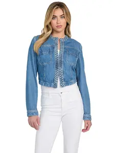 GUESS Female Eco Featherweight Juliana Braided Denim Jacket