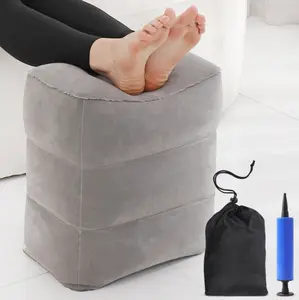 Kids Airplane Foot Rest Inflatable | Extender for Airplane Chair | Hand Pump and Carry Bag Included