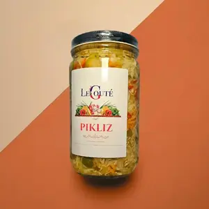 Le Goute Haitian Pickles Pikliz 32 Oz XL Jar Natural Ingredients No Preservatives Authentic Haitian Flavor Good Deal - Snacks Pickled, Food
