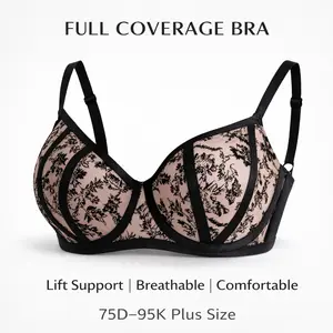 75D–95K Women S Everyday Bras Control Shapewear Tummy Slimming Full Coverage Plus Size Underwear For Big Busts Lift And Anti-Sag