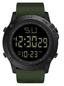Best-Selling Unisex Teen Outdoor Sports Watch, Multifunctional Dual Time Countdown Timer, Glow-In-The-Dark Alarm Electronic Watch, Digital Wristwatch