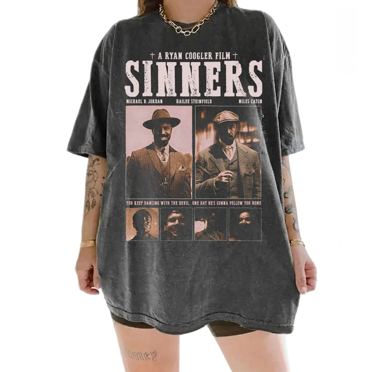 Sinners By Ry*n C**gler Movie T-Shirt, Gift For Women, Gift For Man, Crewneck TShirt, Trending Shirt